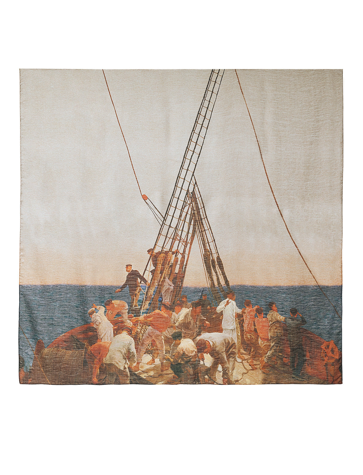 Schal mit Fürst-Albert-Print - Braun - Blau - Rot - Beige - Gelb - Dunkelblau - Weinrot - Orange