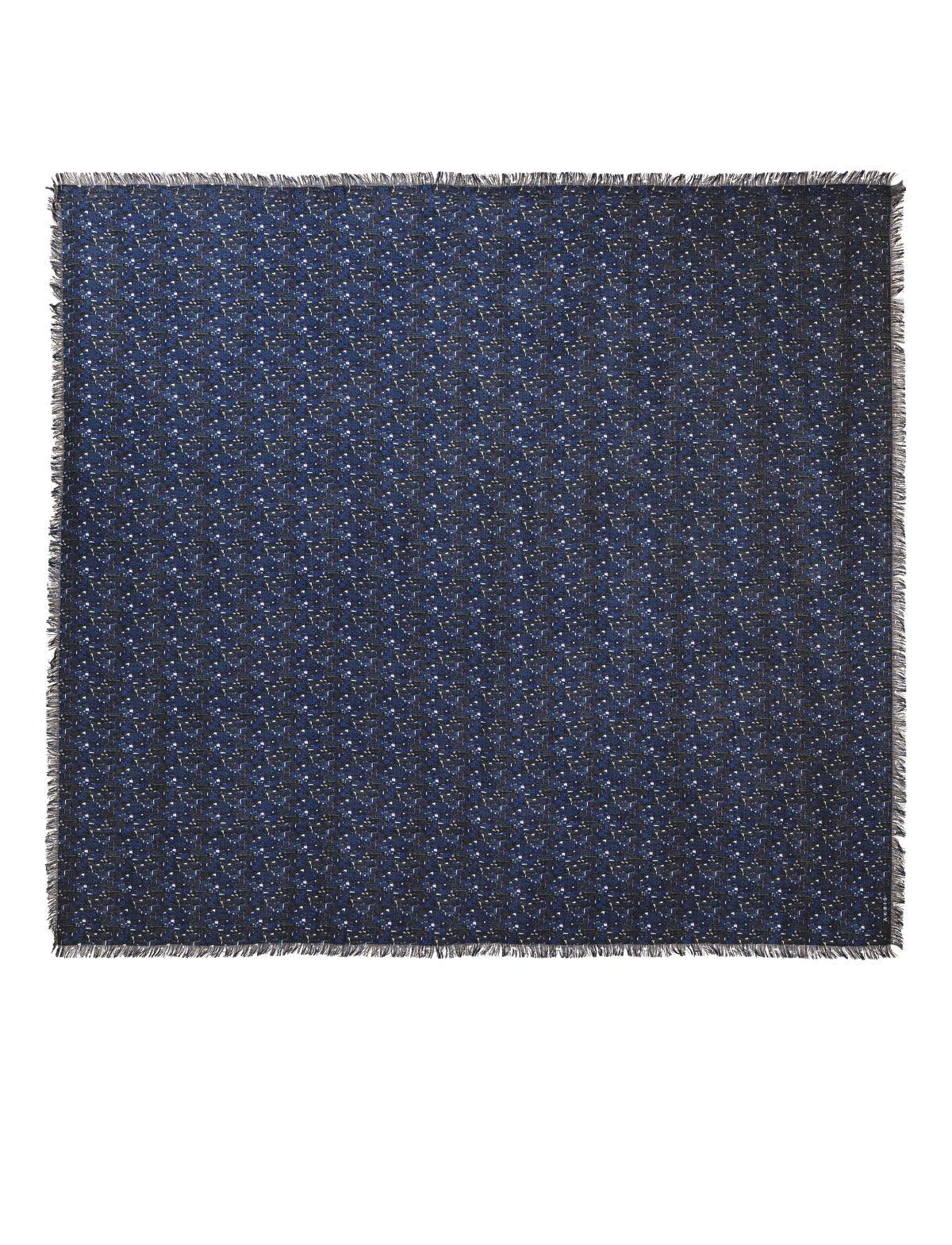 Schal mit Chefchaouen-Print - Schwarz - Dunkelblau - Grau - Blau - Weiss